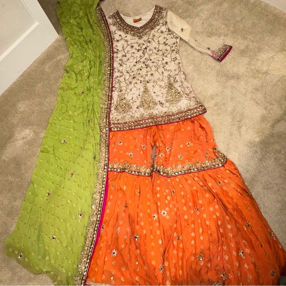 Other - Fancy Pakistani Gharara Kameez Mehndi